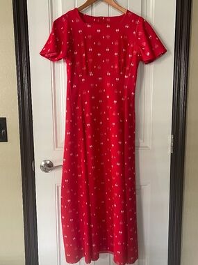 Vintage handmade red dress